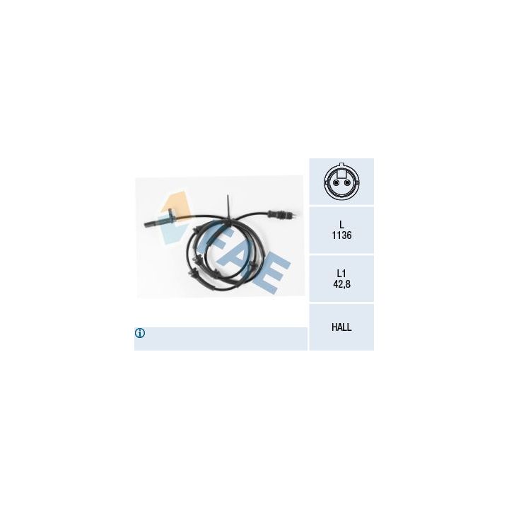 Jutiklis, rato greitis FAE 78159