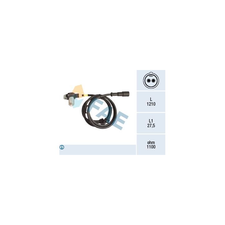 Jutiklis, rato greitis FAE 78169