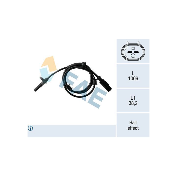 Jutiklis, rato greitis FAE 78170