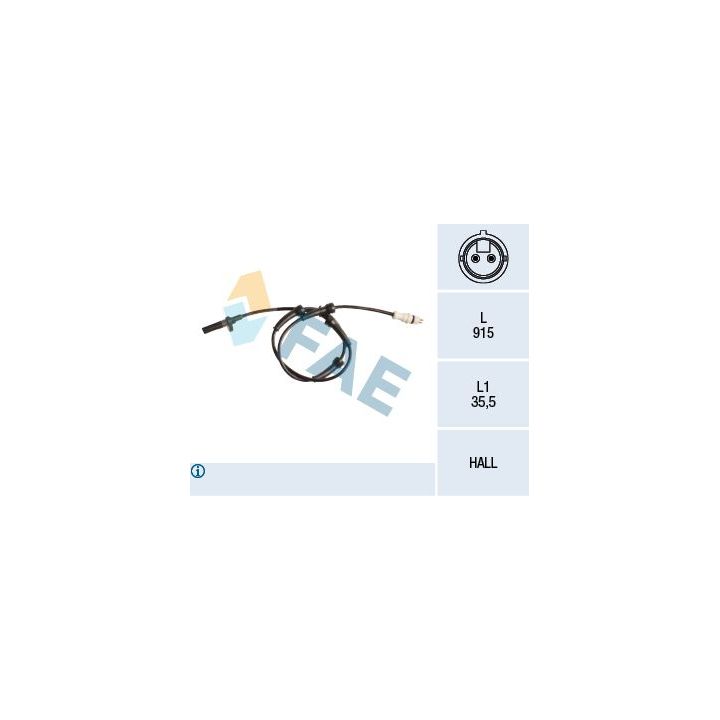 Jutiklis, rato greitis FAE 78178