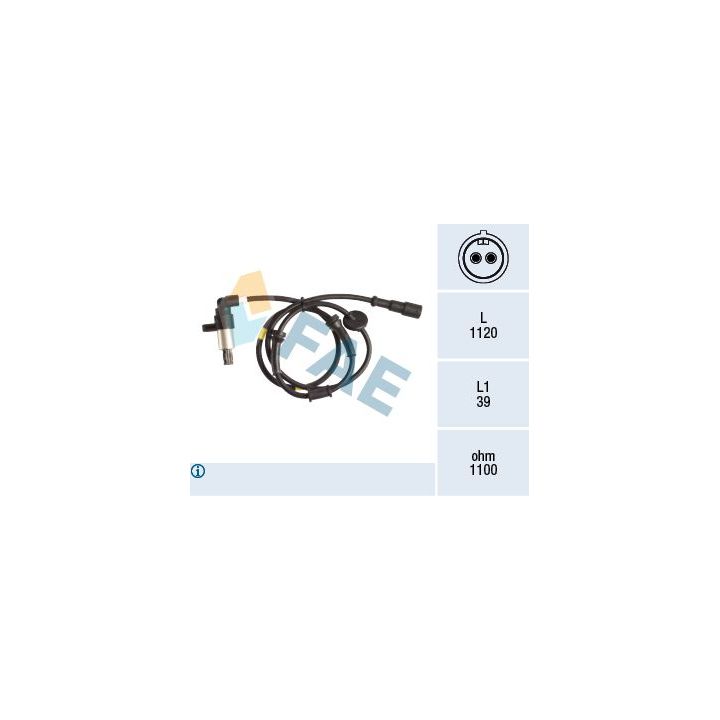 Jutiklis, rato greitis FAE 78197