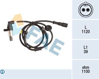 Jutiklis, rato greitis FAE 78197