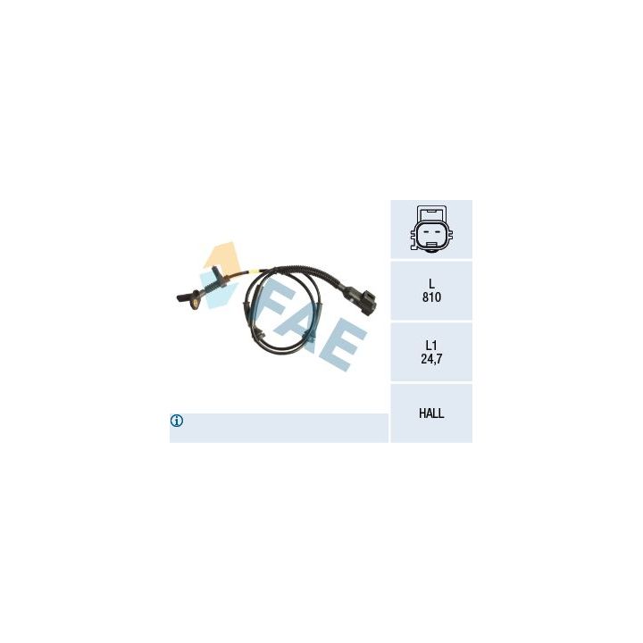 Jutiklis, rato greitis FAE 78211