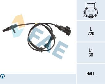 Jutiklis, rato greitis FAE 78212
