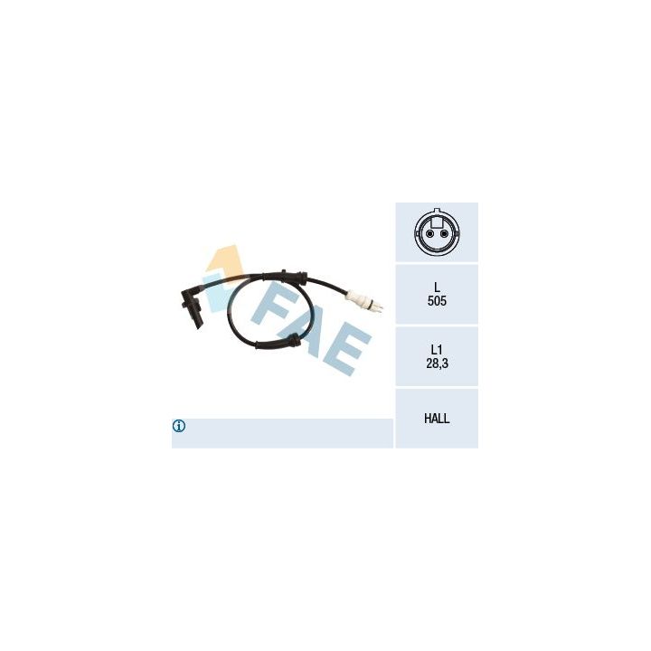 Jutiklis, rato greitis FAE 78217