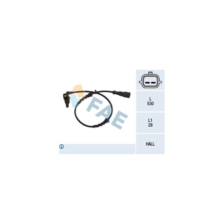 Jutiklis, rato greitis FAE 78219