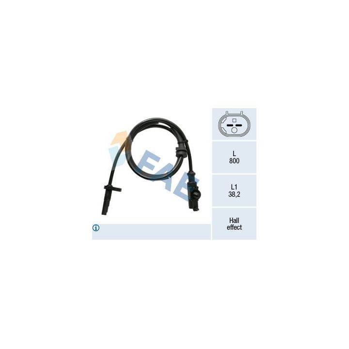 Jutiklis, rato greitis FAE 78222