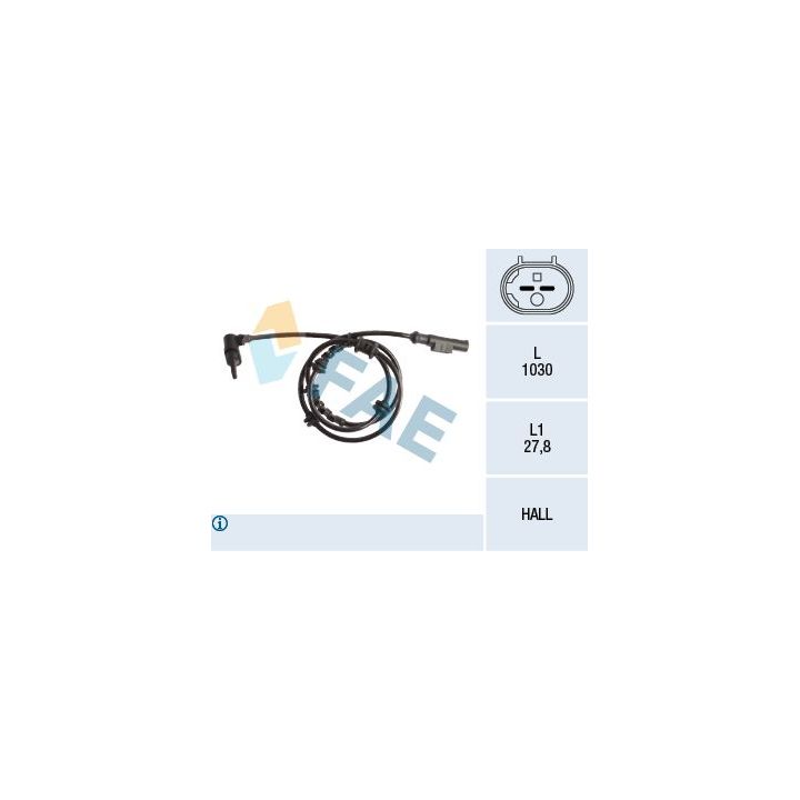 Jutiklis, rato greitis FAE 78246