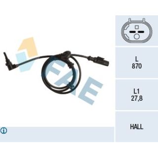 Jutiklis, rato greitis FAE 78248