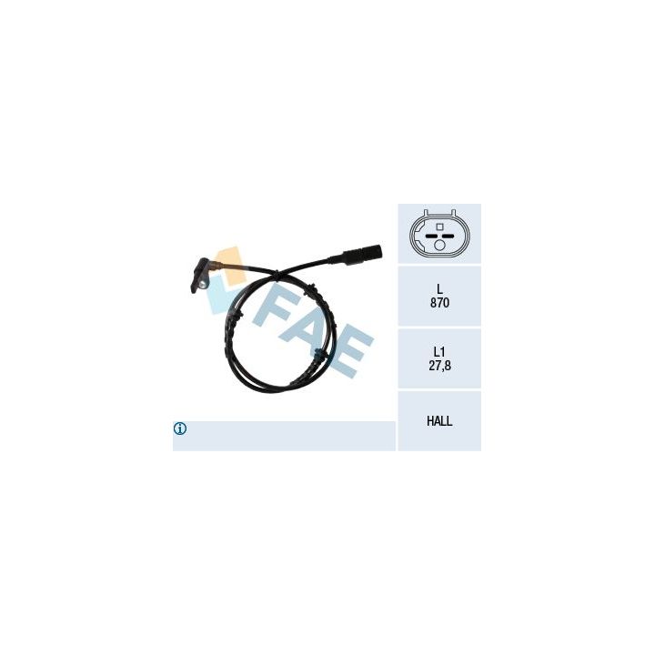 Jutiklis, rato greitis FAE 78249