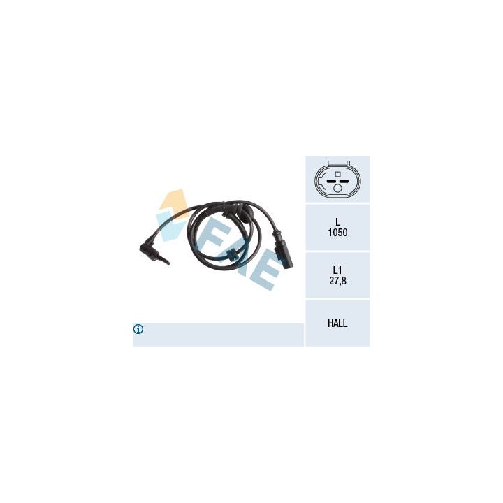 Jutiklis, rato greitis FAE 78250