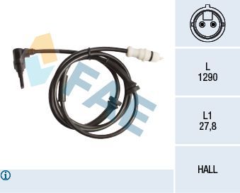 Jutiklis, rato greitis FAE 78251