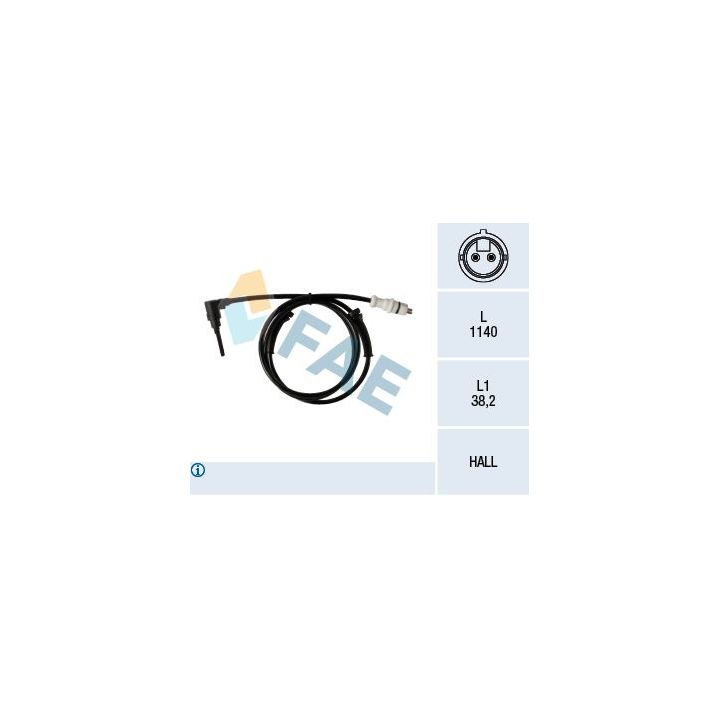 Jutiklis, rato greitis FAE 78255