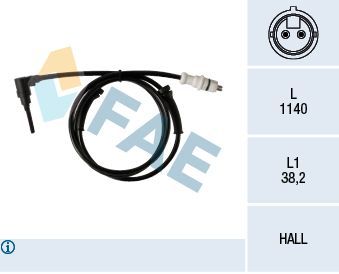 Jutiklis, rato greitis FAE 78255