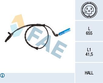 Jutiklis, rato greitis FAE 78261