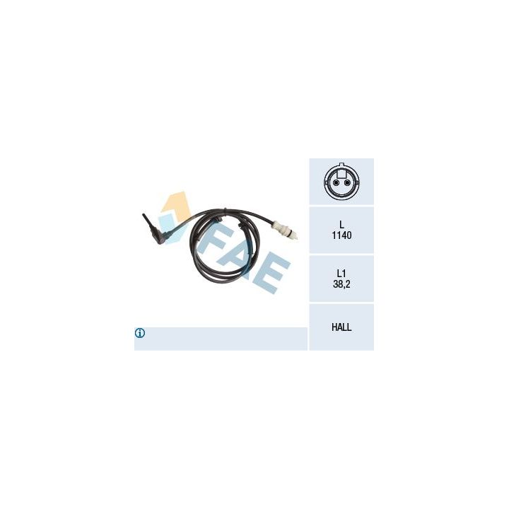 Jutiklis, rato greitis FAE 78263