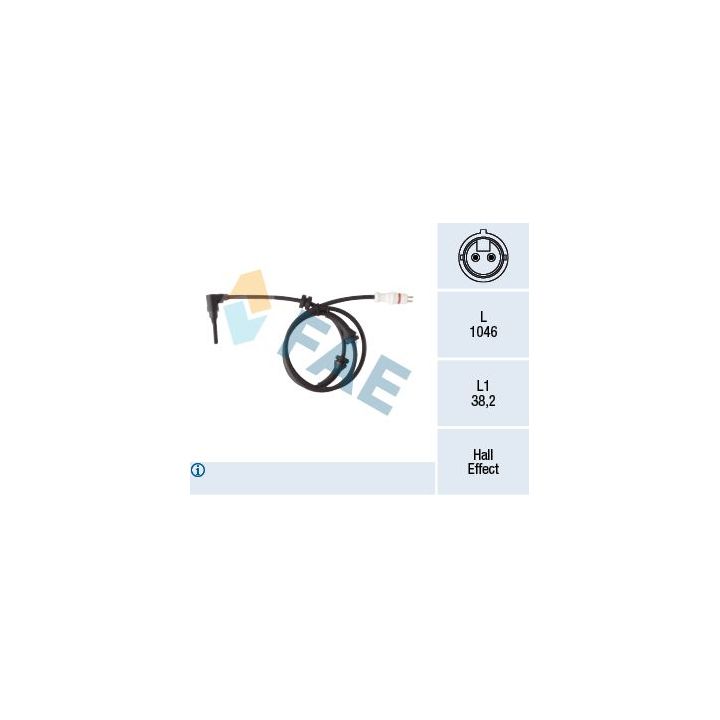 Jutiklis, rato greitis FAE 78264