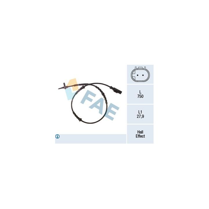 Jutiklis, rato greitis FAE 78265