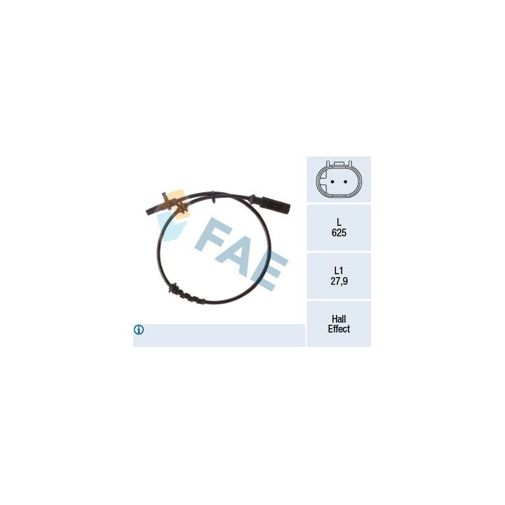 Jutiklis, rato greitis FAE 78267