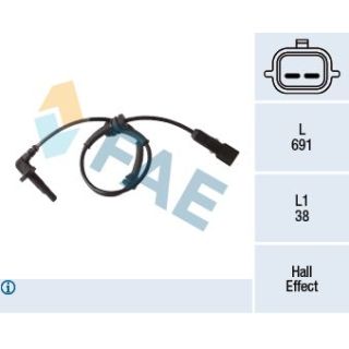 Jutiklis, rato greitis FAE 78273