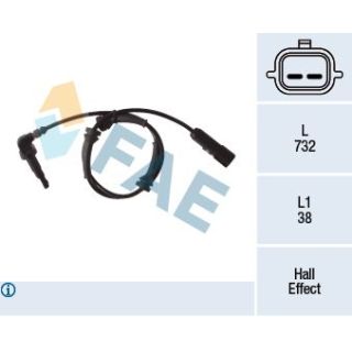 Jutiklis, rato greitis FAE 78274