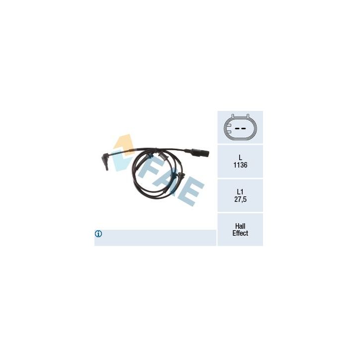 Jutiklis, rato greitis FAE 78277