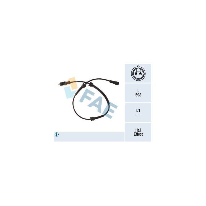 Jutiklis, rato greitis FAE 78280