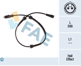 Jutiklis, rato greitis FAE 78280