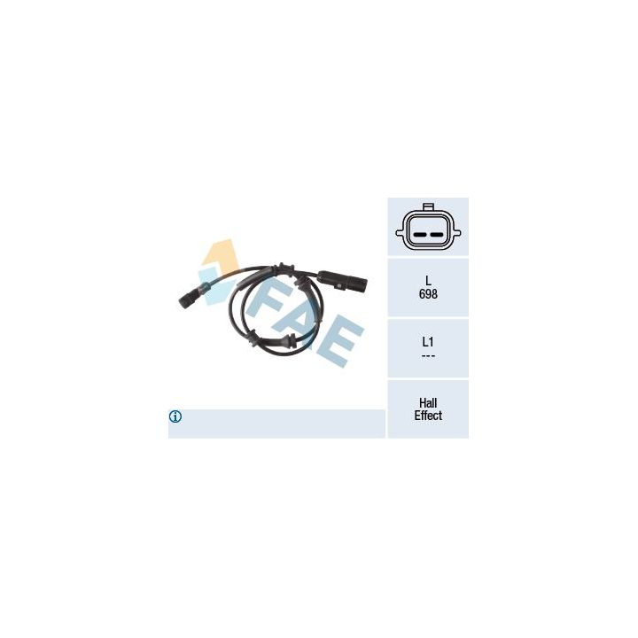 Jutiklis, rato greitis FAE 78281