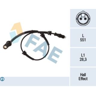 Jutiklis, rato greitis FAE 78297