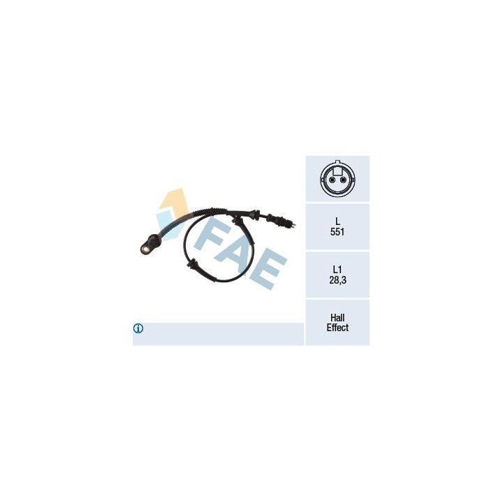 Jutiklis, rato greitis FAE 78297