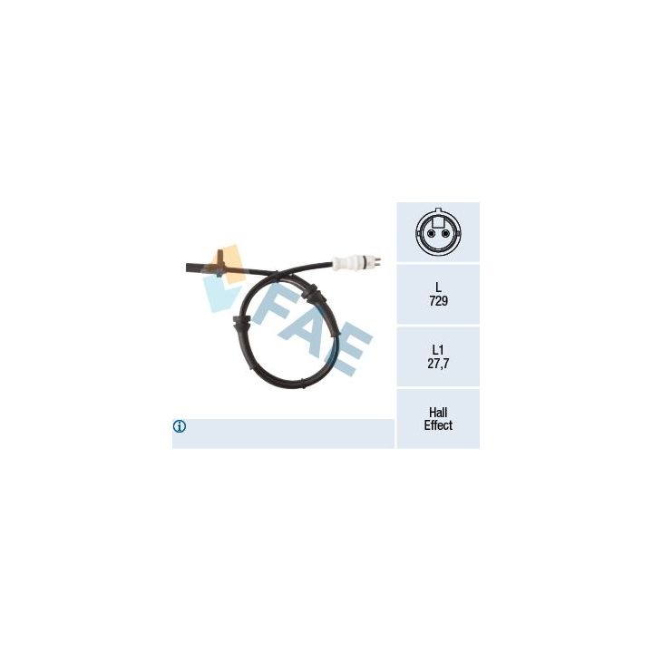 Jutiklis, rato greitis FAE 78300