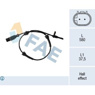 Jutiklis, rato greitis FAE 78307