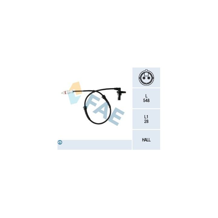 Jutiklis, rato greitis FAE 78325