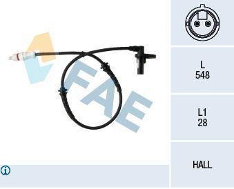 Jutiklis, rato greitis FAE 78325