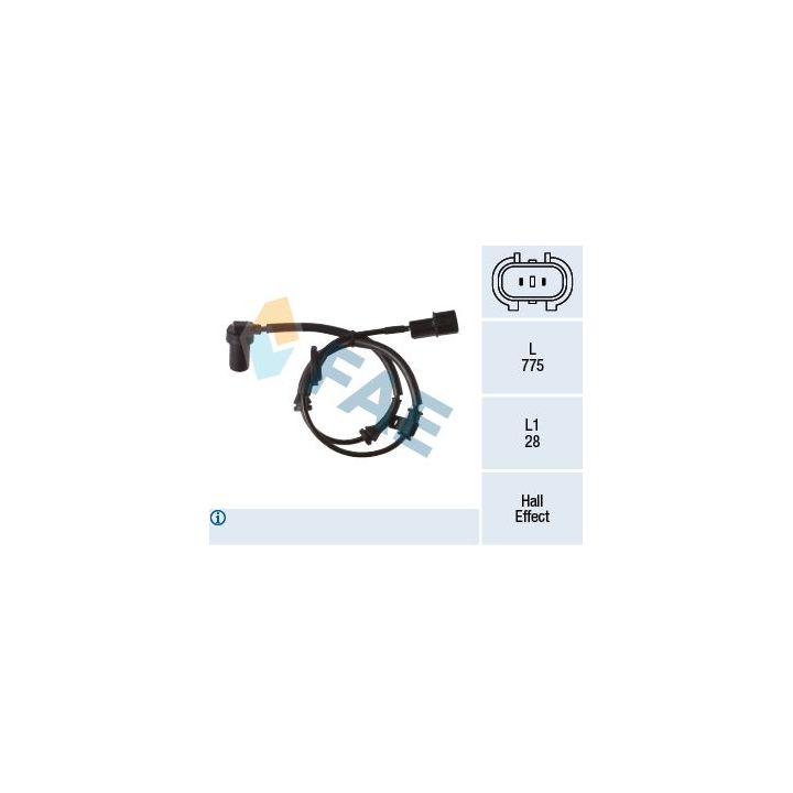 Jutiklis, rato greitis FAE 78342