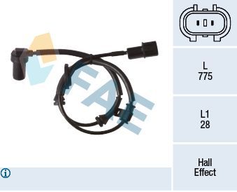 Jutiklis, rato greitis FAE 78342