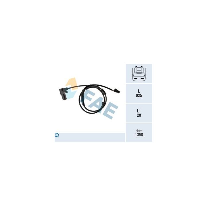 Jutiklis, rato greitis FAE 78354