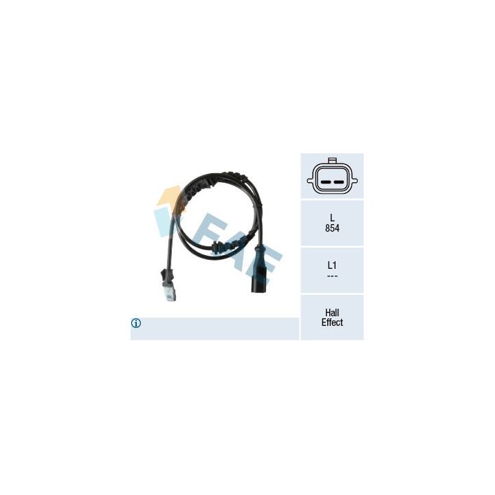 Jutiklis, rato greitis FAE 78367