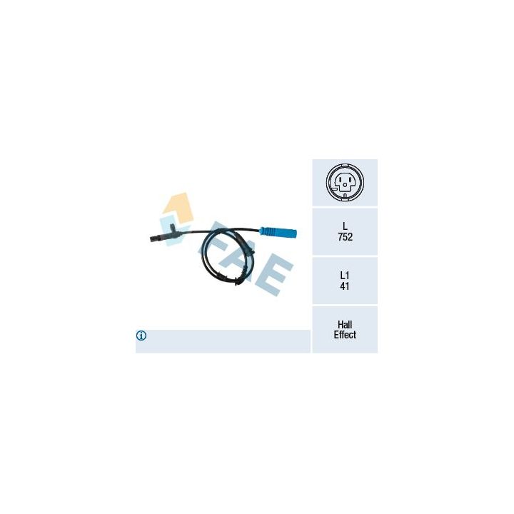 Jutiklis, rato greitis FAE 78392