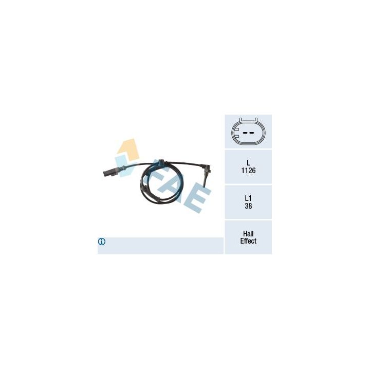 Jutiklis, rato greitis FAE 78394