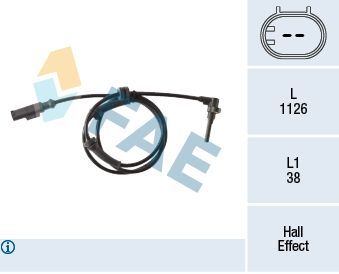 Jutiklis, rato greitis FAE 78394