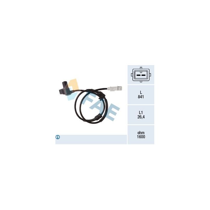 Jutiklis, rato greitis FAE 78404