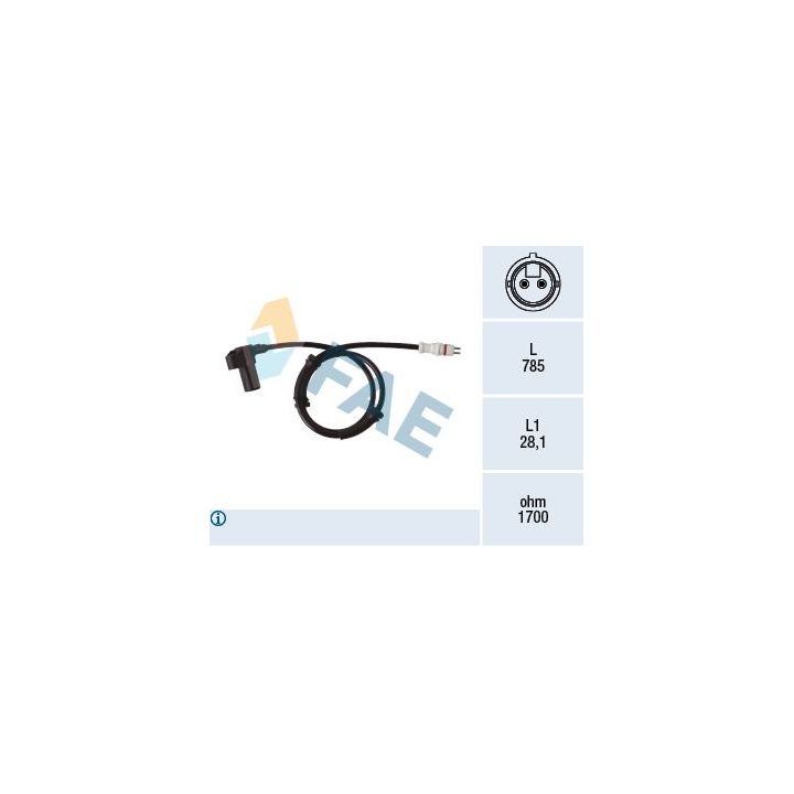 Jutiklis, rato greitis FAE 78408