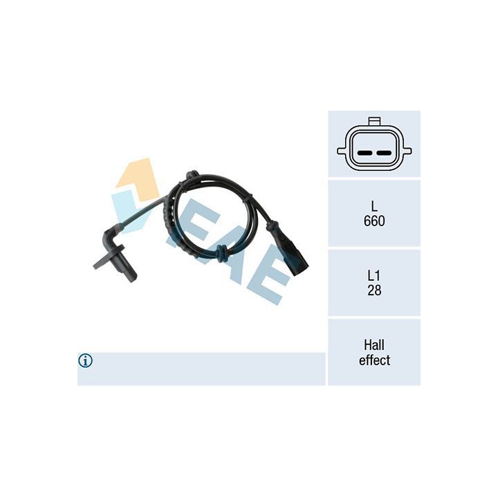 Jutiklis, rato greitis FAE 78410