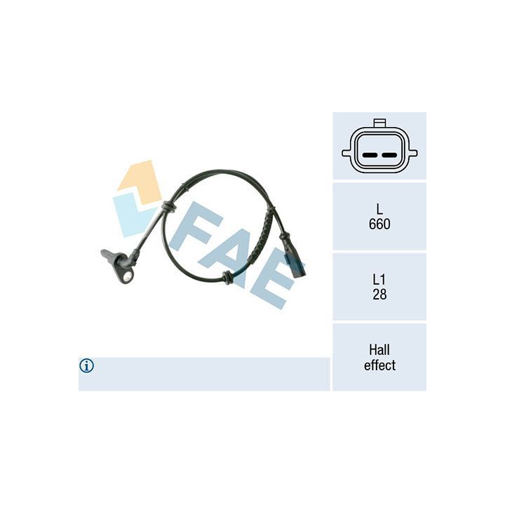 Jutiklis, rato greitis FAE 78411