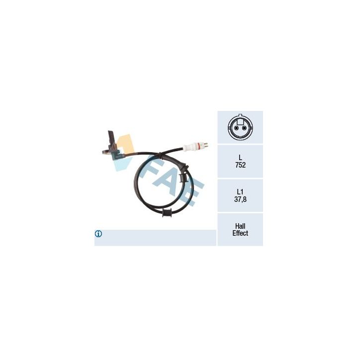 Jutiklis, rato greitis FAE 78412