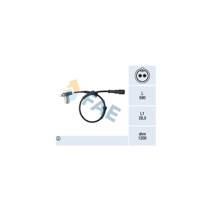 Jutiklis, rato greitis FAE 78416