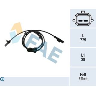 Jutiklis, rato greitis FAE 78437