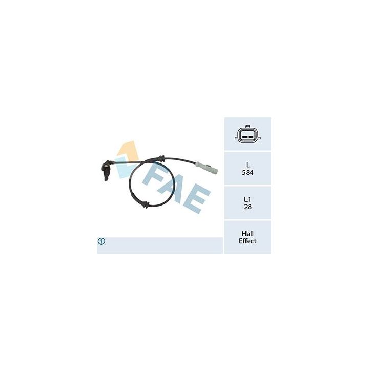 Jutiklis, rato greitis FAE 78442